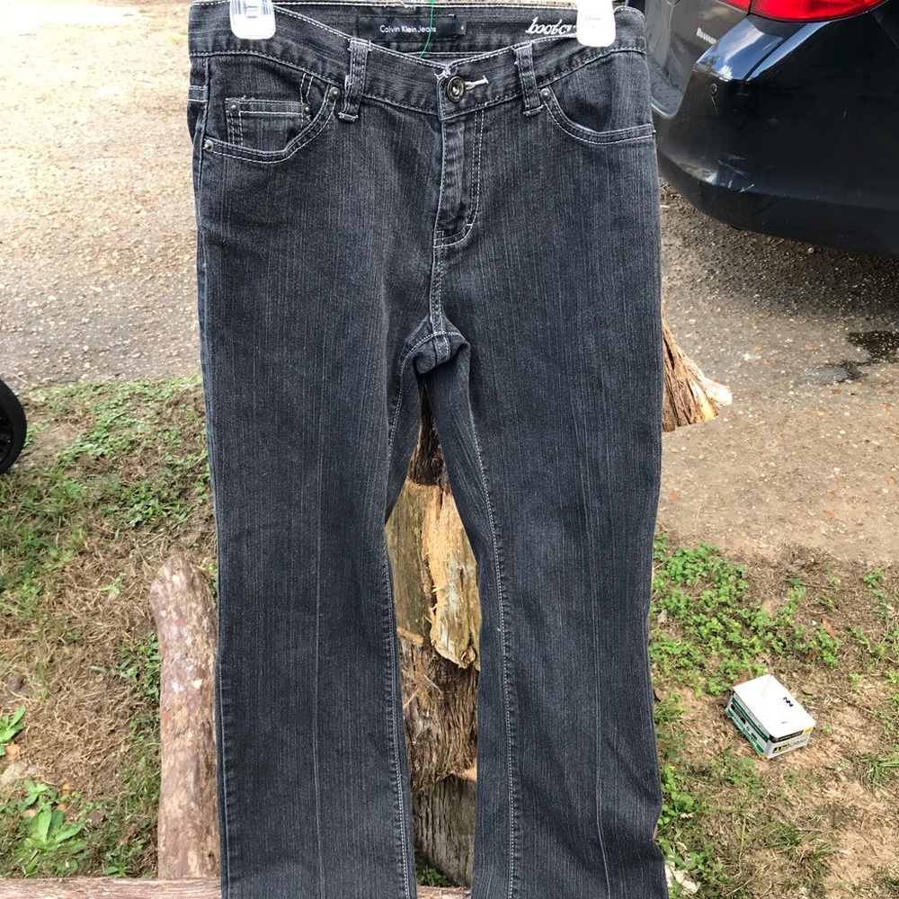 Black Calvin Klein jeans